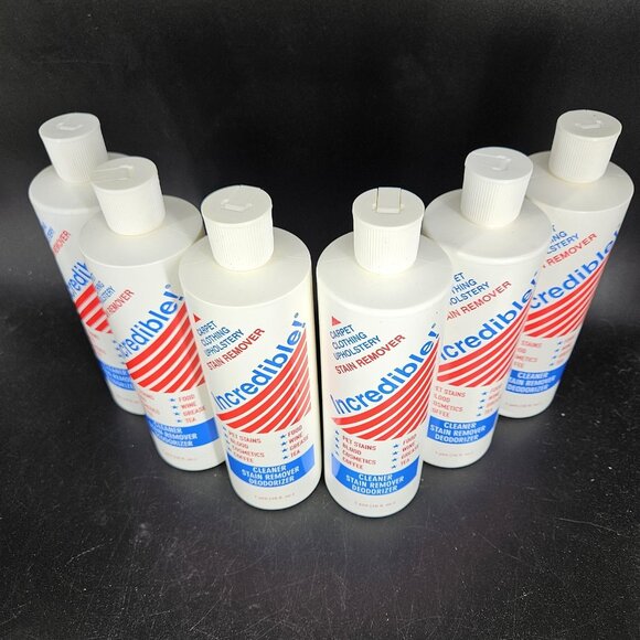 Incredible Stain Remover Cleaner 6 Carpet Upholstery Pet Stains Deodorizer 16oz - Picture 3 of 10